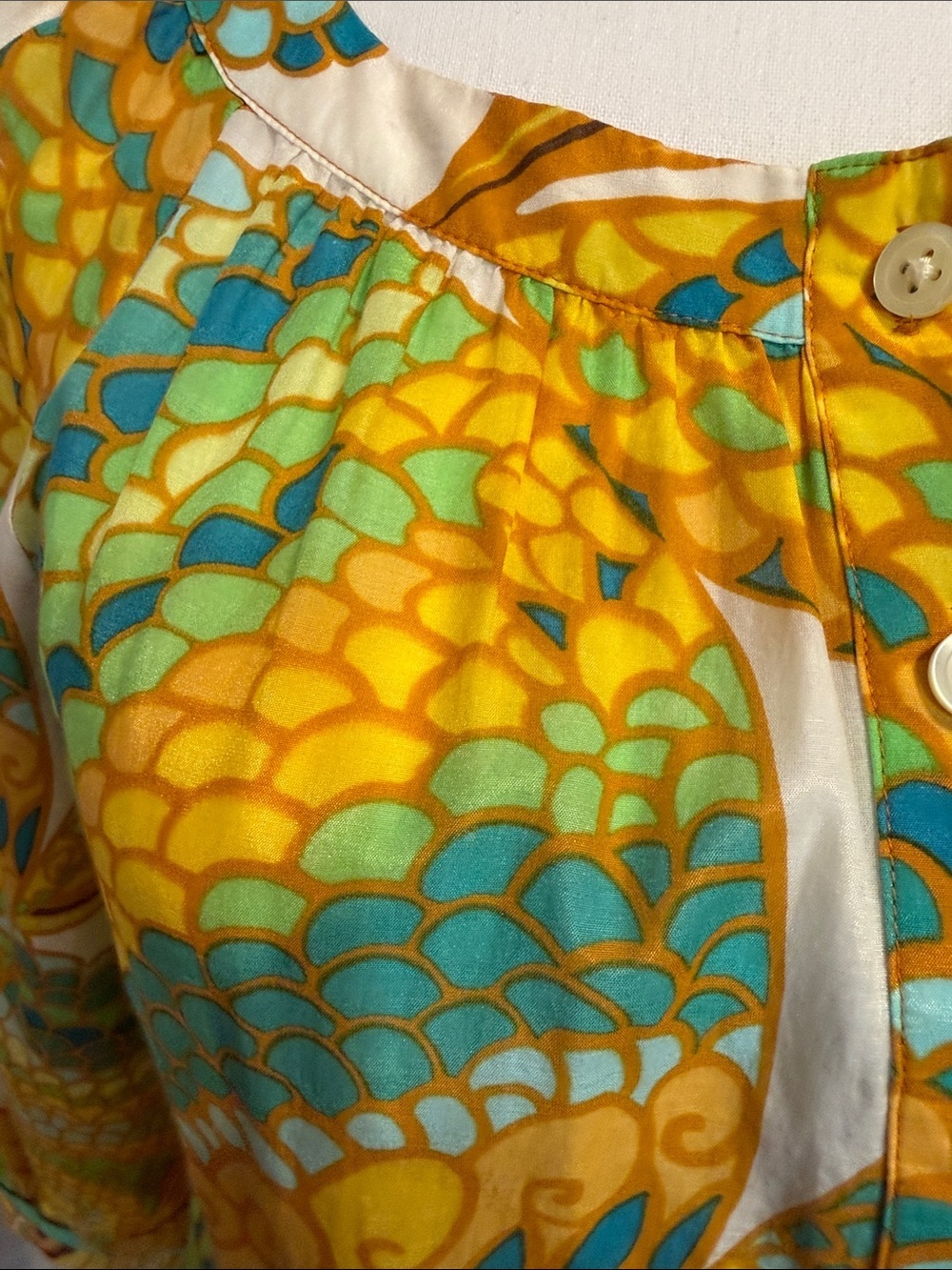 Banana Republic Trina Turk Summer 2012 Silk Blend Tunic Blouse Size 4 - Picture 3 of 14